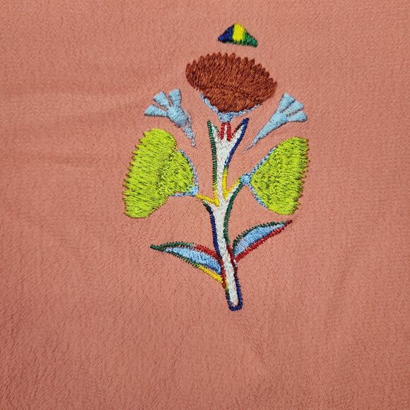 Soft Surroundings Floral Embroidered Tunic Top Womens XL Boho Festival Artsy - Picture 9 of 13